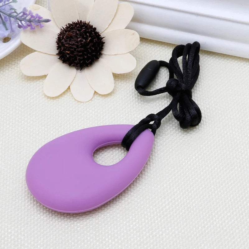 Sensory Chew Necklace – Silicone Teething & Anxiety Relief Pendant