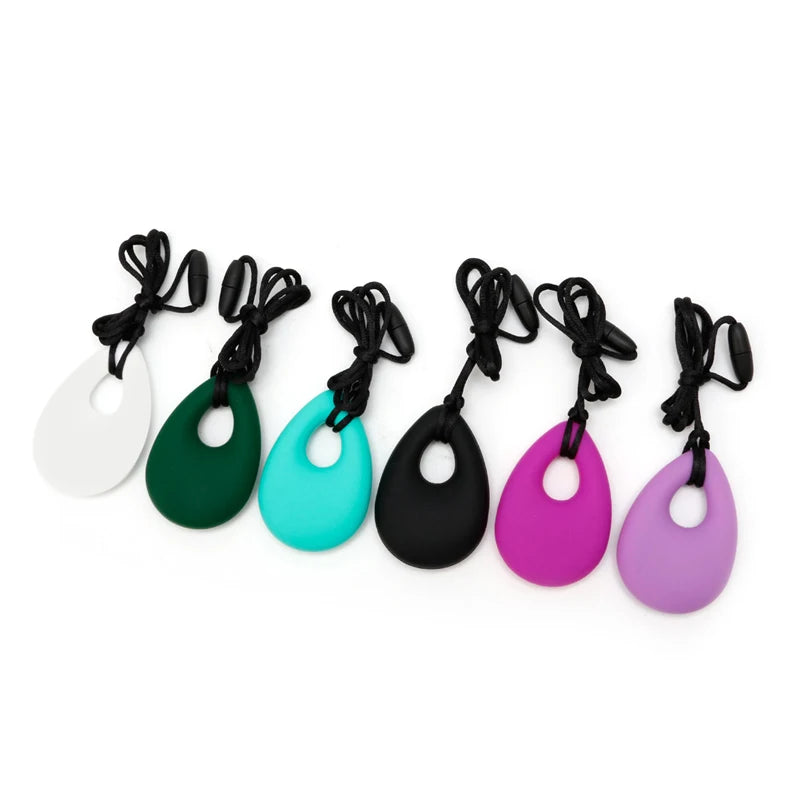 Sensory Chew Necklace – Silicone Teething & Anxiety Relief Pendant