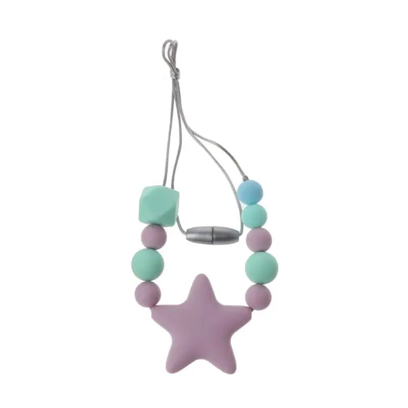 Sensory Chew Necklace – Silicone Teething & Anxiety Relief Pendant
