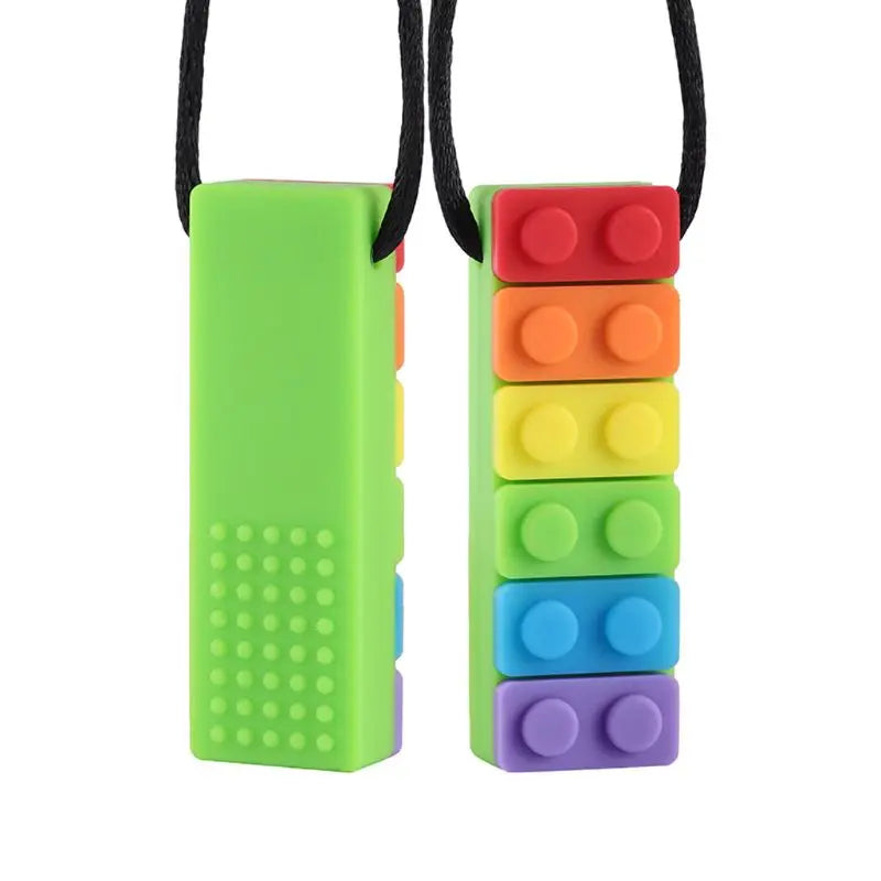 Sensory Chew Necklace – Silicone Teething & Anxiety Relief Pendant