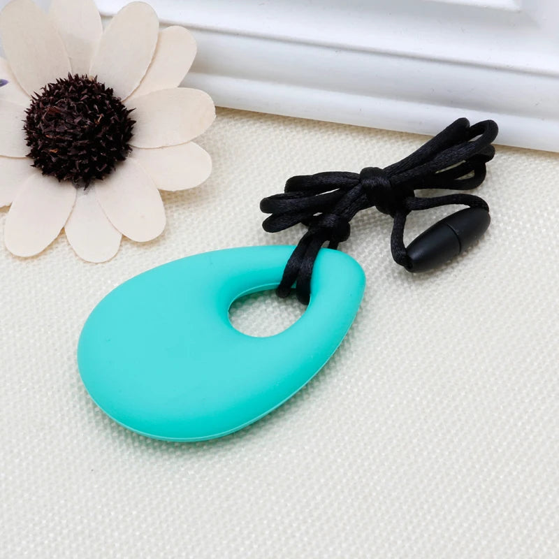 Sensory Chew Necklace – Silicone Teething & Anxiety Relief Pendant