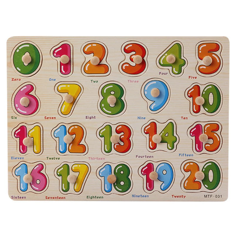 Montessori Wooden Numbers Puzzles