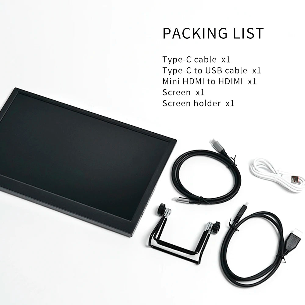 11.6" Portable Monitor – 1366x768 LCD Display for Gaming & More