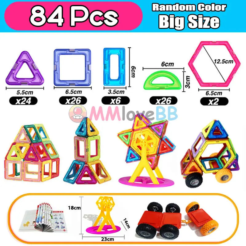 Viral Magnetic Building Blocks – Large Magnetic Toy Set for Kids