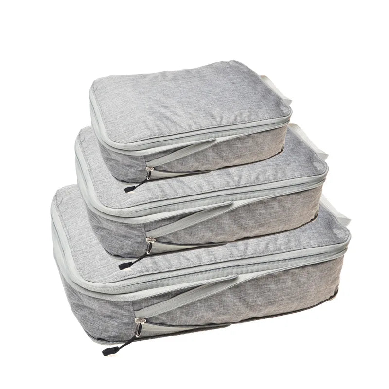 Waterproof Travel/Organising Packing Cubes – Set of 3