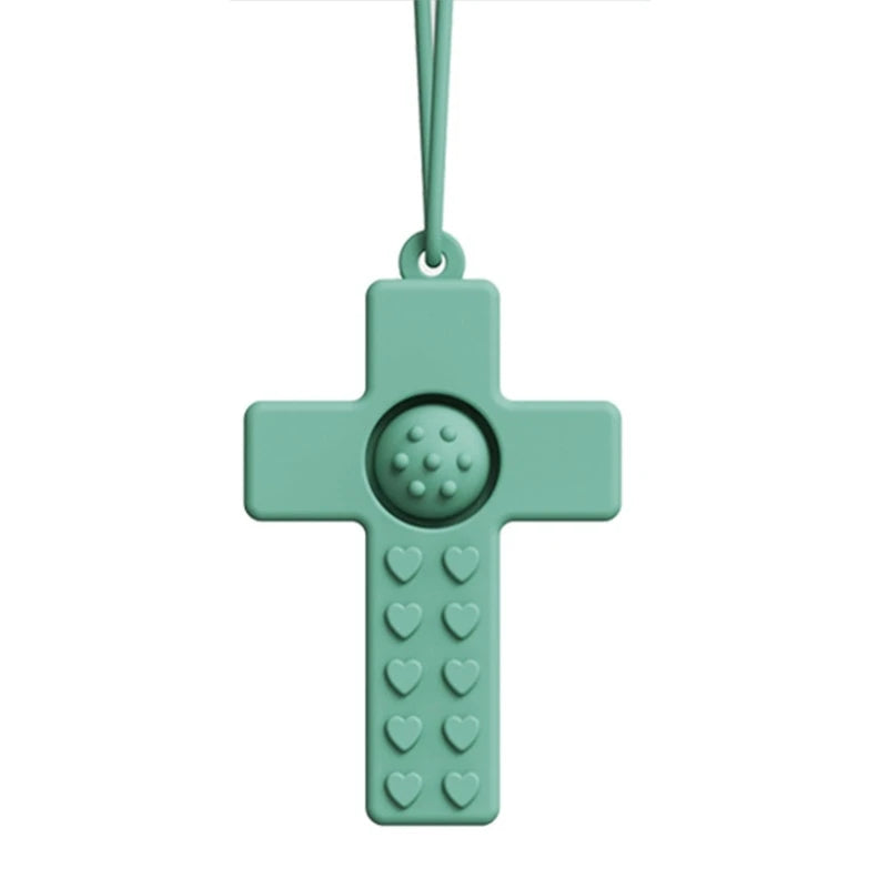 Sensory Chew Necklace – Silicone Teething & Anxiety Relief Pendant