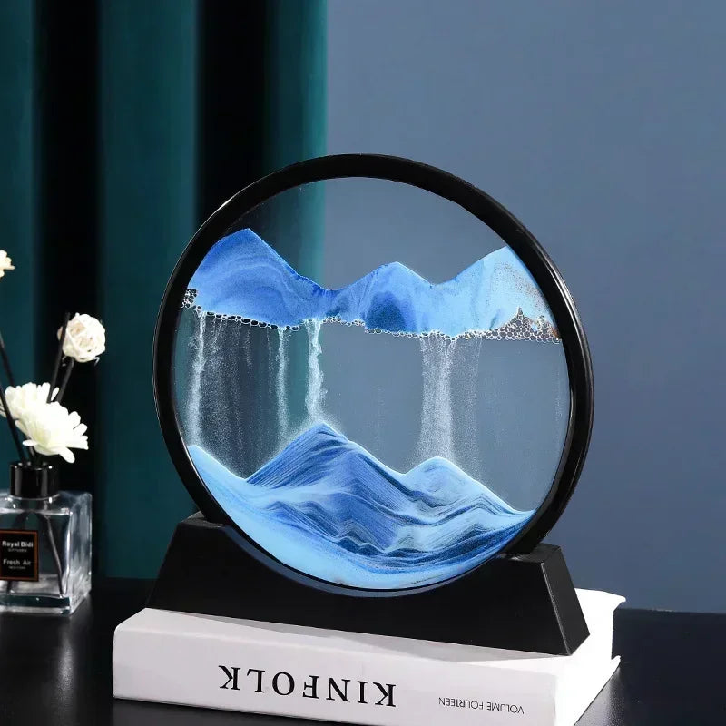 3D Moving Sand Art Picture – Deep Sea Sandscape Hourglass Craft