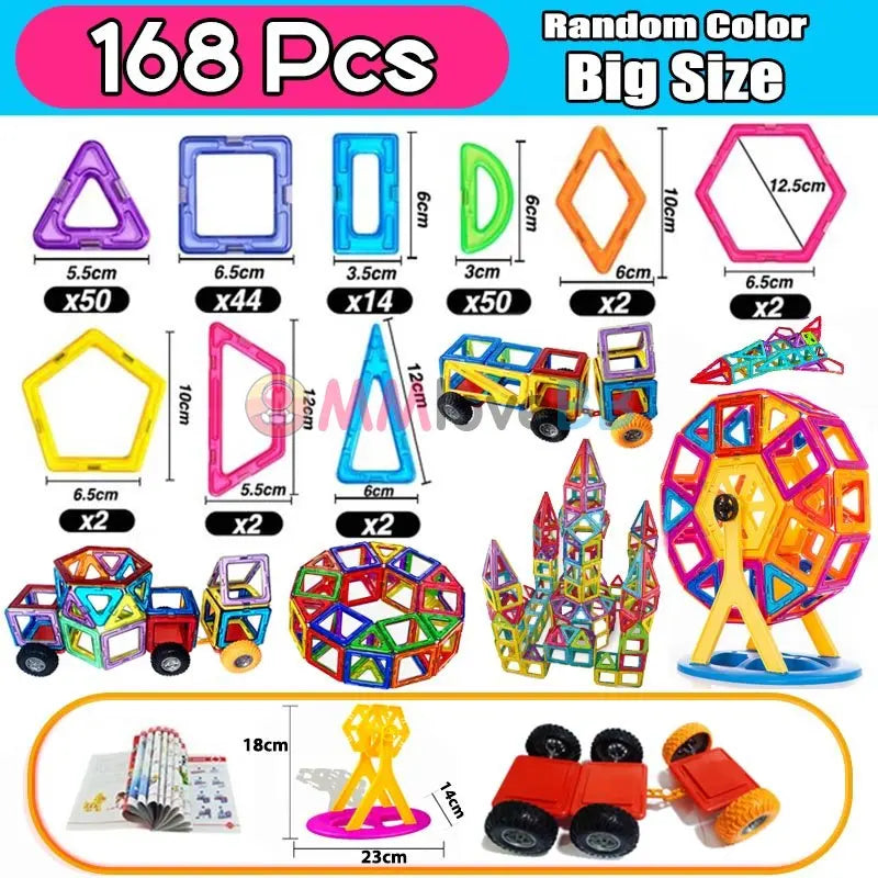 Viral Magnetic Building Blocks – Large Magnetic Toy Set for Kids