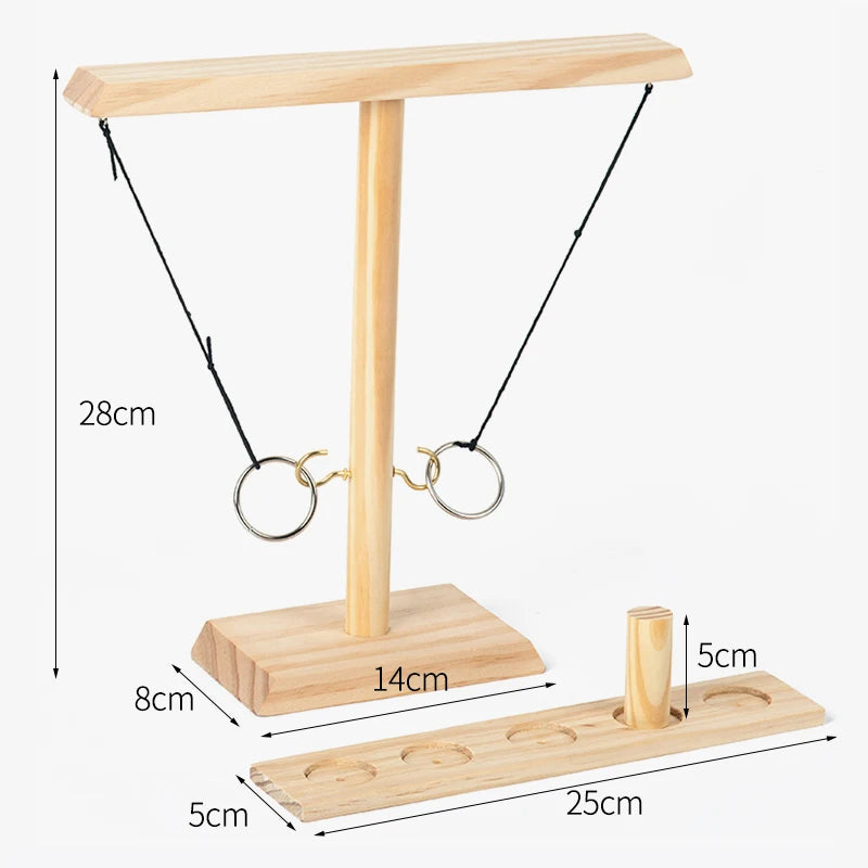 Ring Toss Game – Handmade Wooden Outdoor/Indoor Yard Game