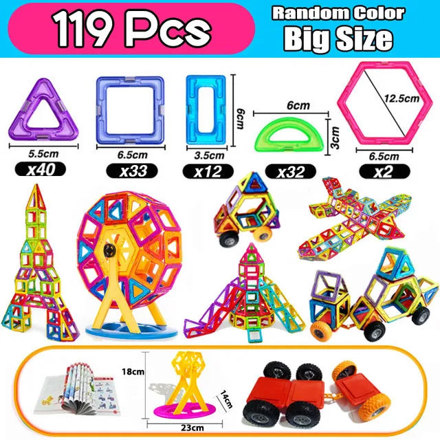 Viral Magnetic Building Blocks – Large Magnetic Toy Set for Kids