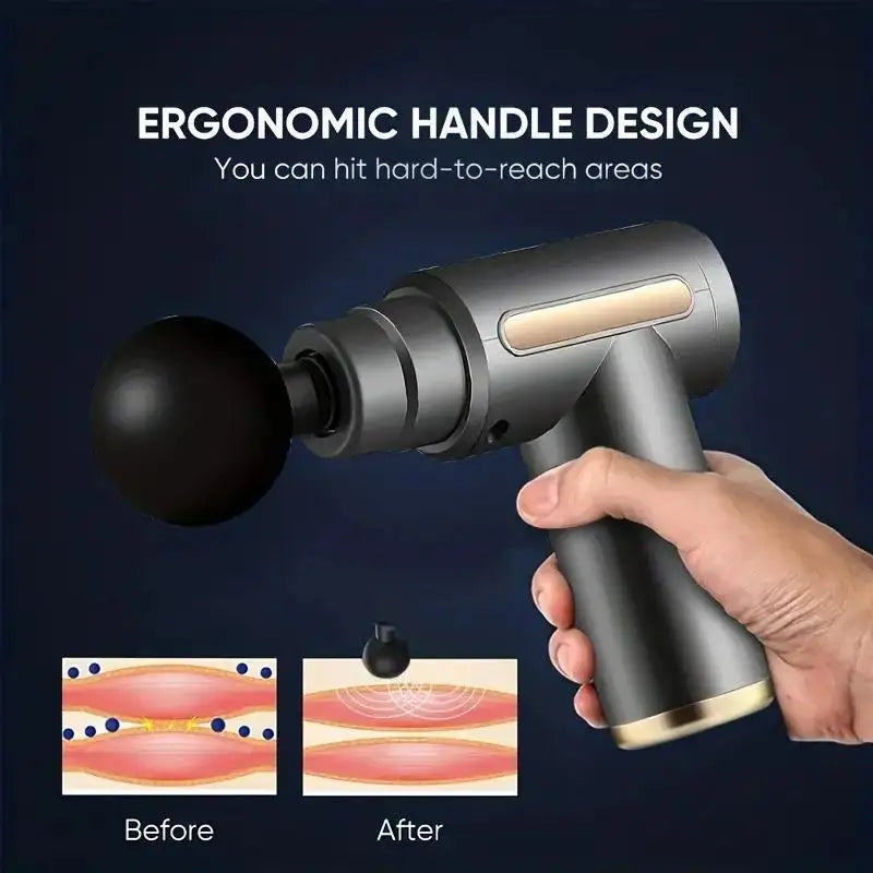 Mini Muscle Massage Gun – Portable Deep Tissue Percussion Massager