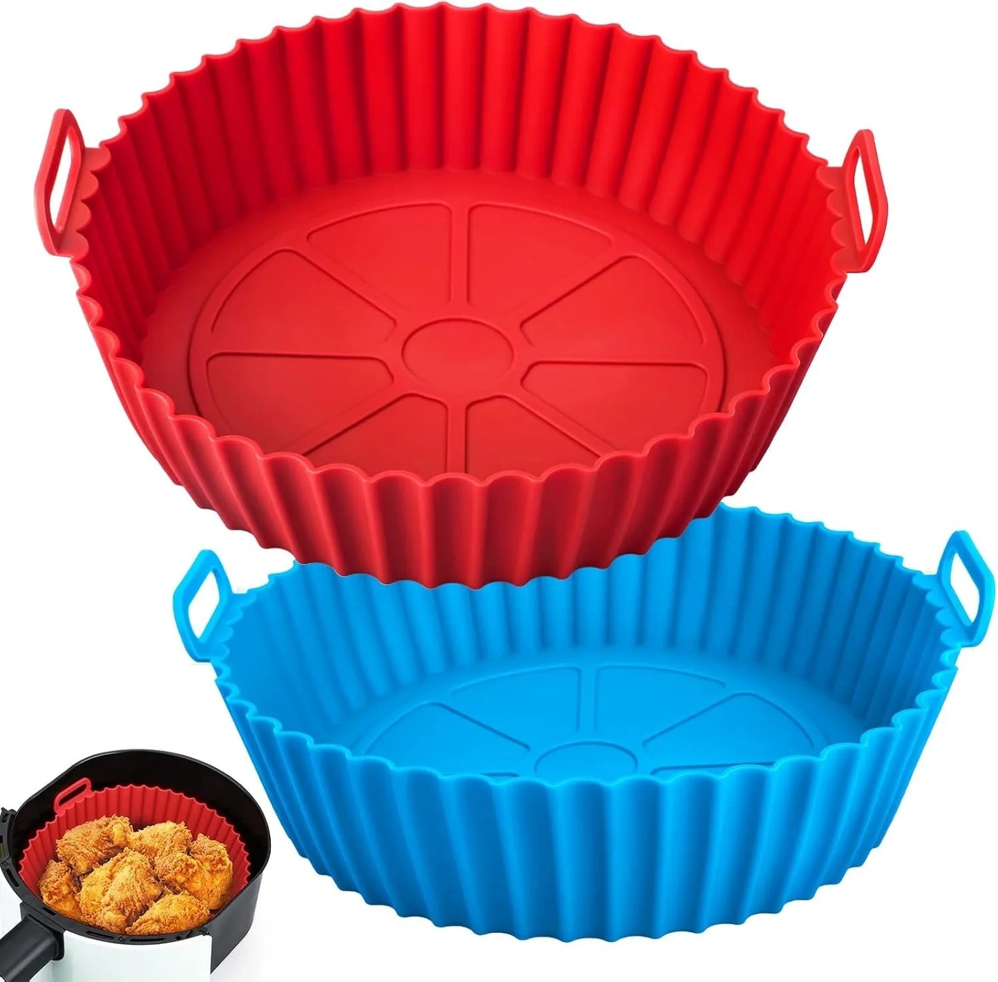 Airfryer Silicone Basket – Reusable Baking Tray & Silicone Mold for Air Fryer