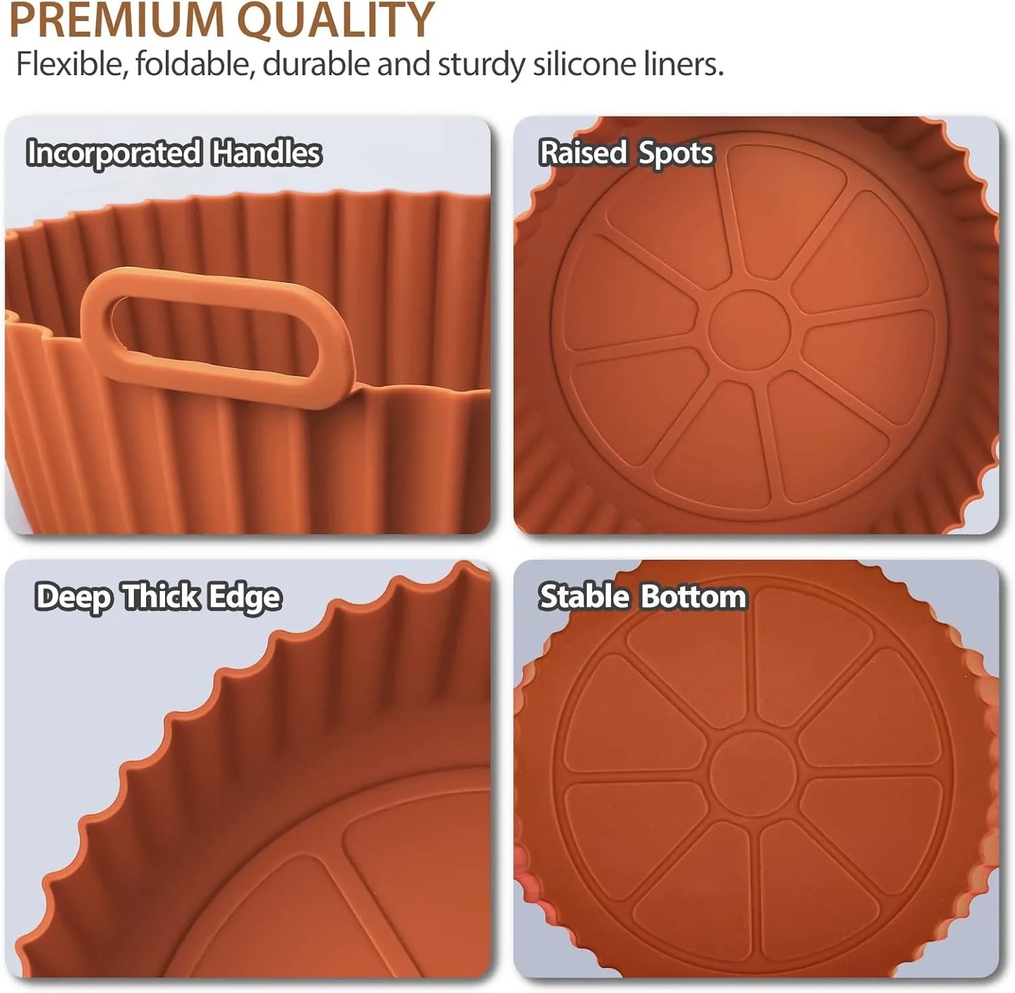 Airfryer Silicone Basket – Reusable Baking Tray & Silicone Mold for Air Fryer