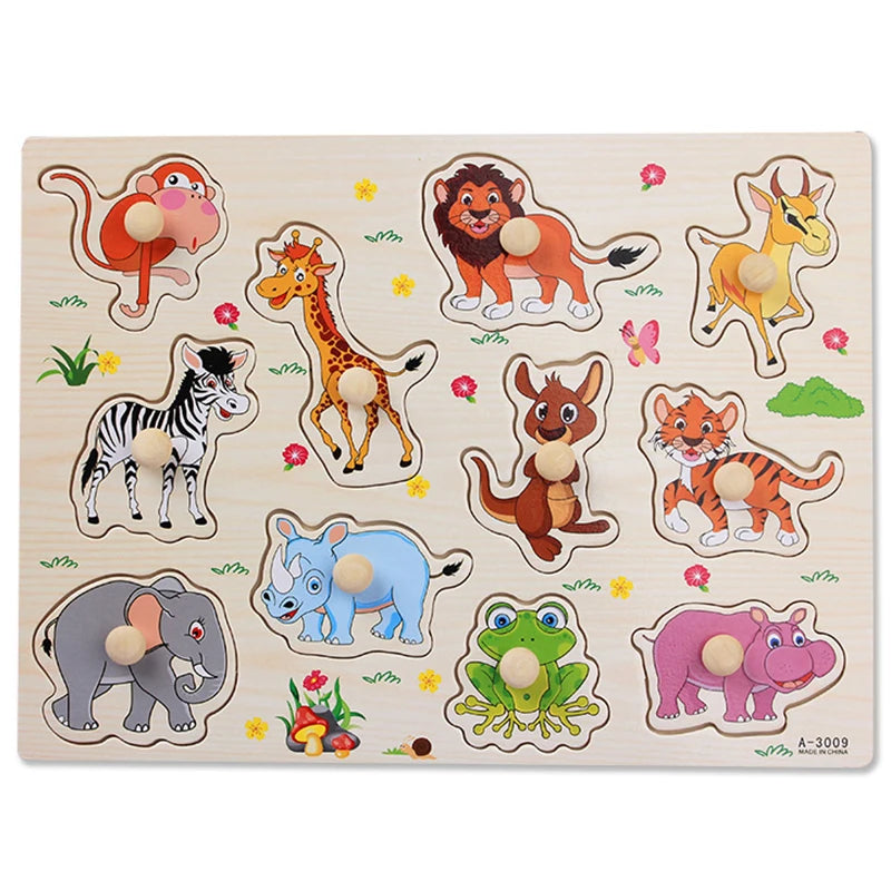 Montessori Wooden Animal Puzzles