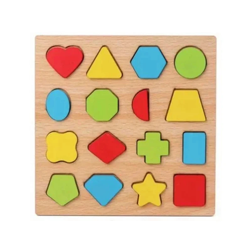 Montessori Wooden Shape Puzzles