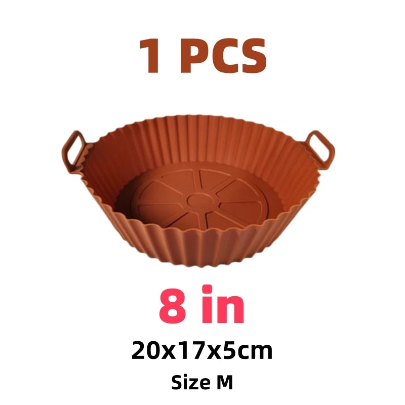 Airfryer Silicone Basket – Reusable Baking Tray & Silicone Mold for Air Fryer