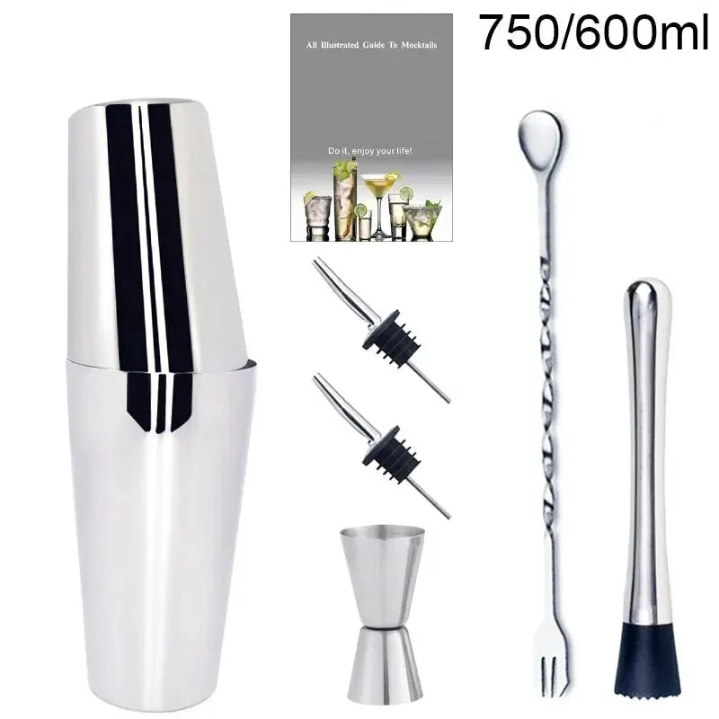 750ml Cocktail Shaker Set with Bartending Tools