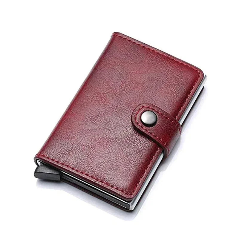 RFID-Blocking Smart Wallet for Men - Carbon Fiber Card Holder with ID & Credit Card Protection