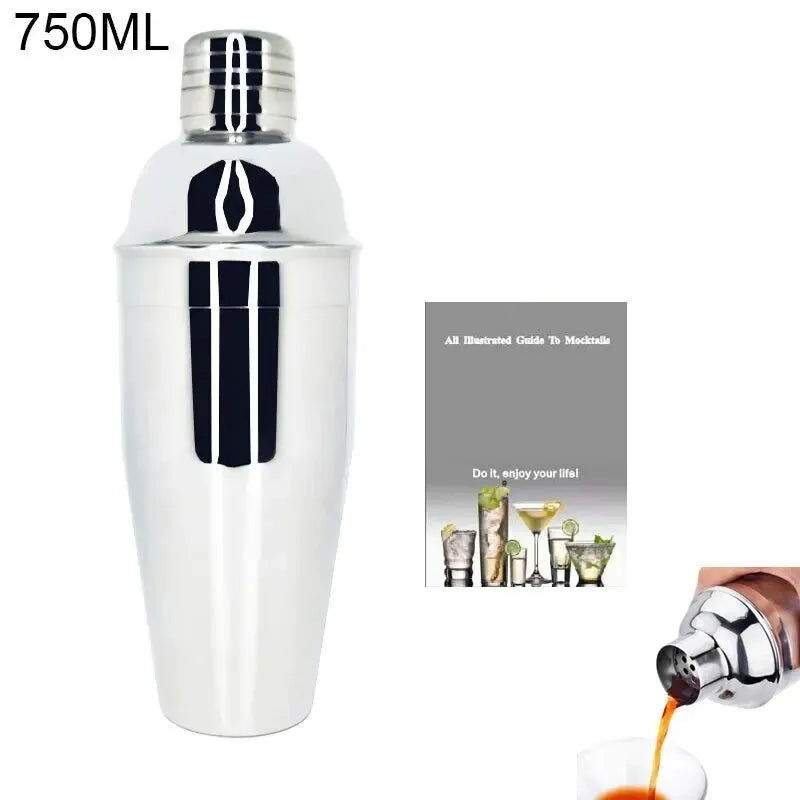 750ml Cocktail Shaker Set with Bartending Tools
