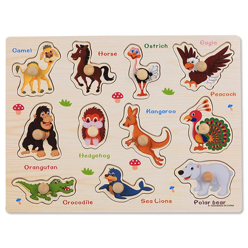 Montessori Wooden Animal Puzzles