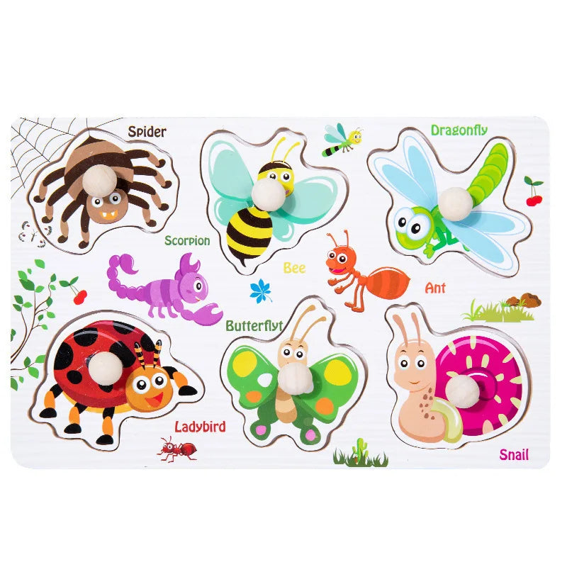 Montessori Wooden Animal Puzzles