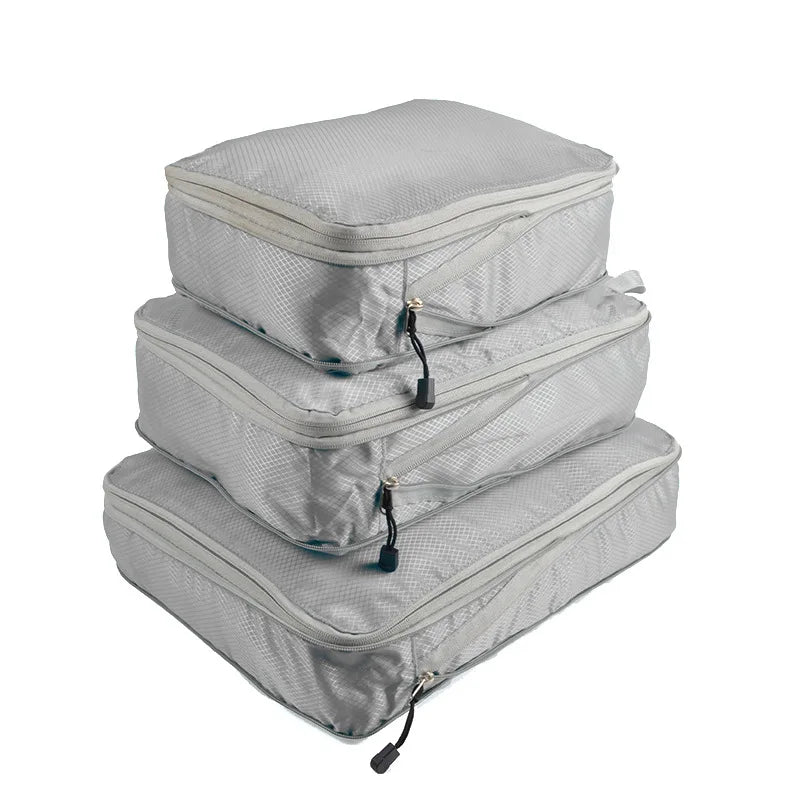 Waterproof Travel/Organising Packing Cubes – Set of 3