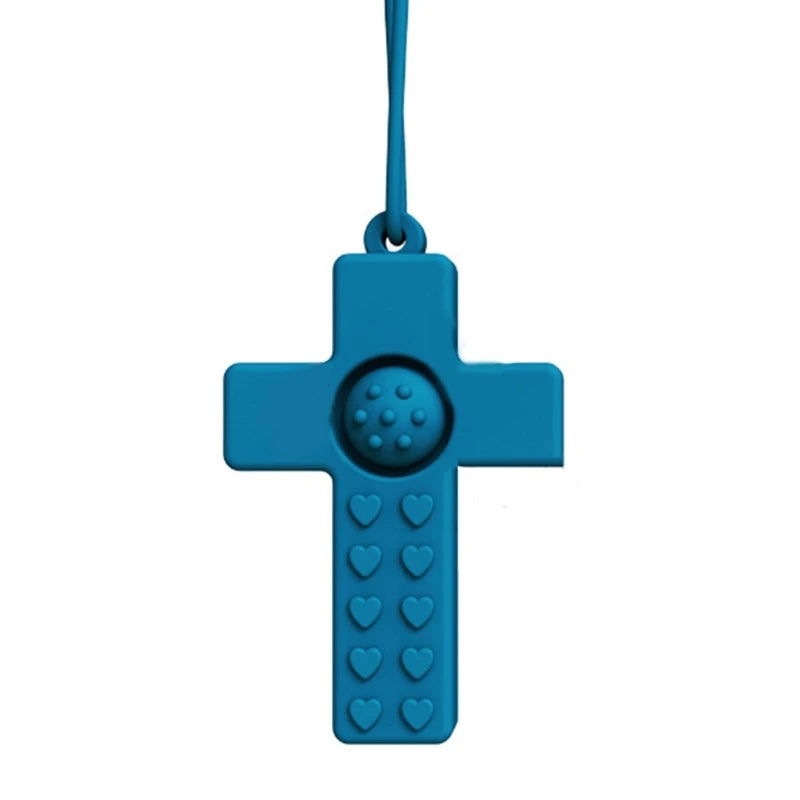 Sensory Chew Necklace – Silicone Teething & Anxiety Relief Pendant