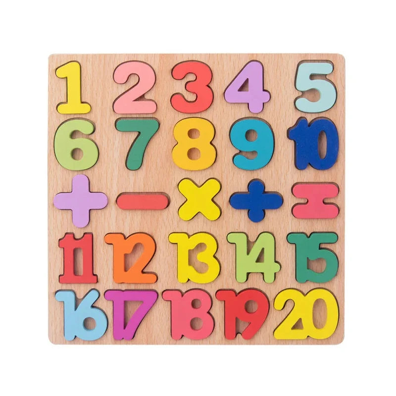 Montessori Wooden Numbers Puzzles