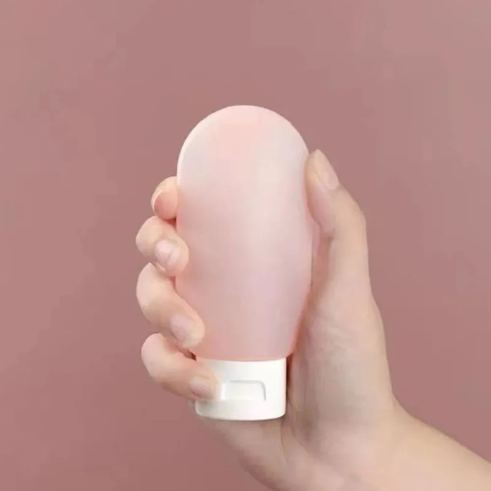 4Pcs/Set 60ml Refillable Silicone Lotion Bottles – Portable Travel Squeeze Tubes