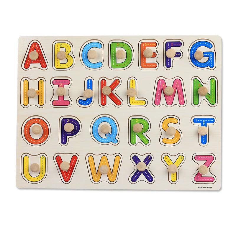 Montessori Wooden Alphabet Puzzles