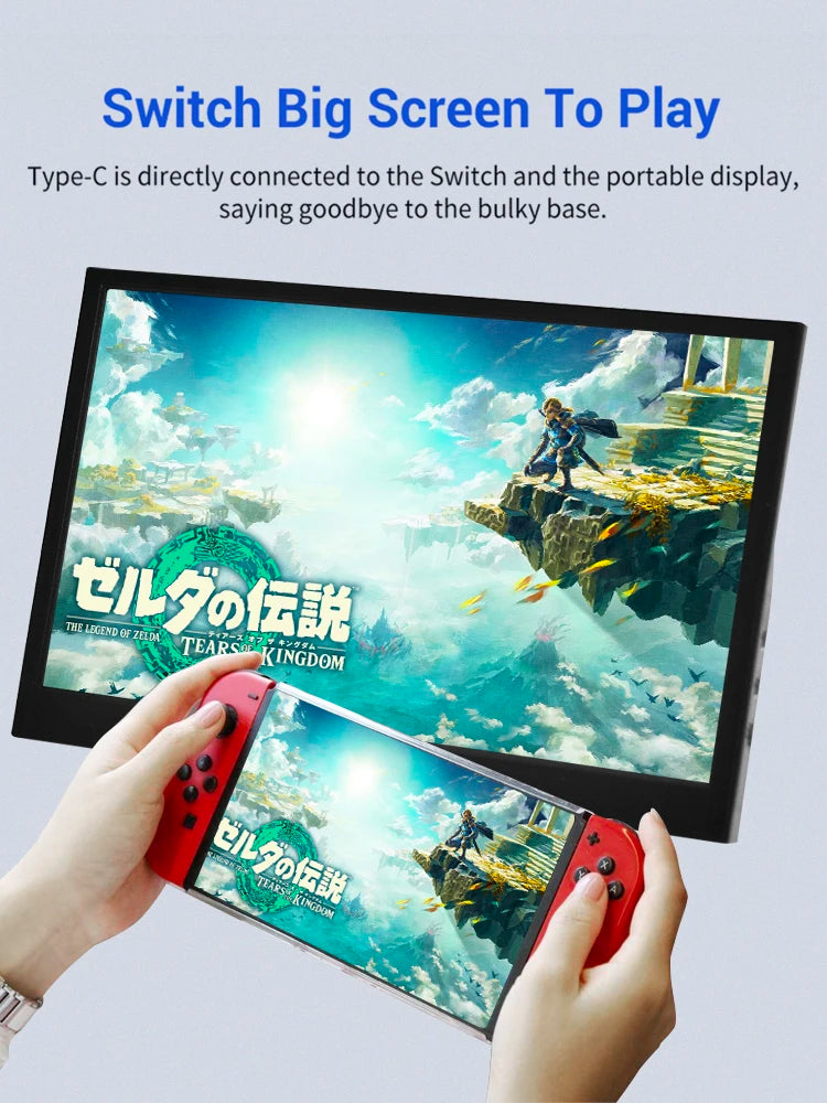 11.6" Portable Monitor – 1366x768 LCD Display for Gaming & More