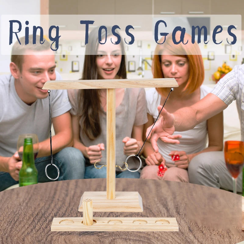 Ring Toss Game – Handmade Wooden Outdoor/Indoor Yard Game