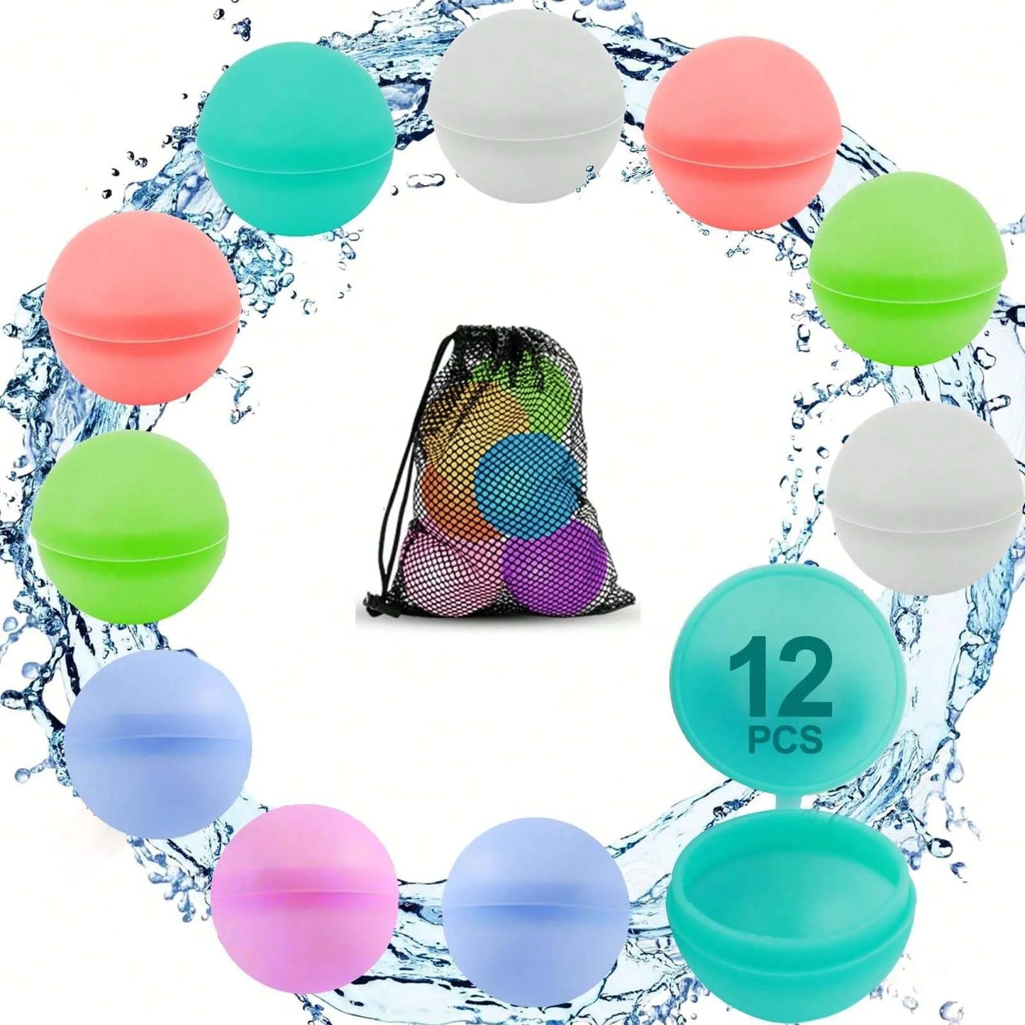 Reusable Silicone Water Balloons – Quick-Fill Water Balls for Summer Fun