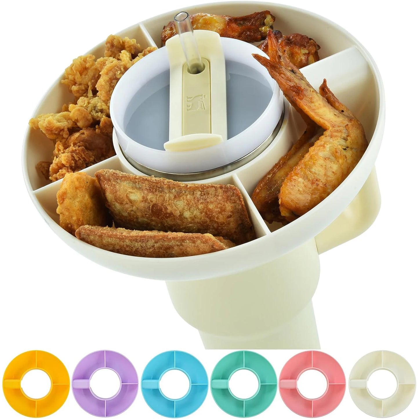 Snack Bowl for Stanley 40 oz Tumbler with Handle – Stanley Cup Accessory Snack Tray