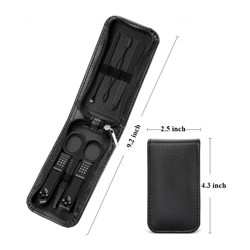 6-Piece Portable Luxury Manicure & Pedicure Set – Personal Care Kit