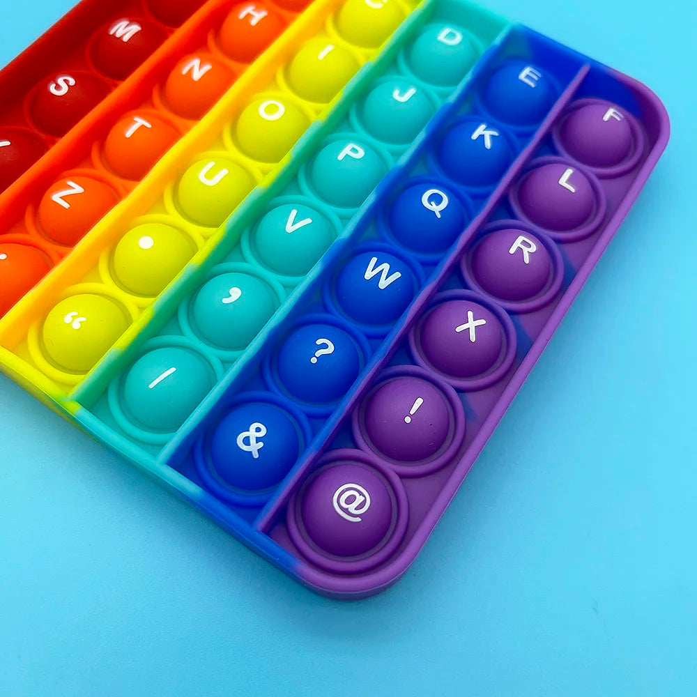 2-in-1 Pop Fidget Toy – Letters & Numbers Sensory Educational Toy