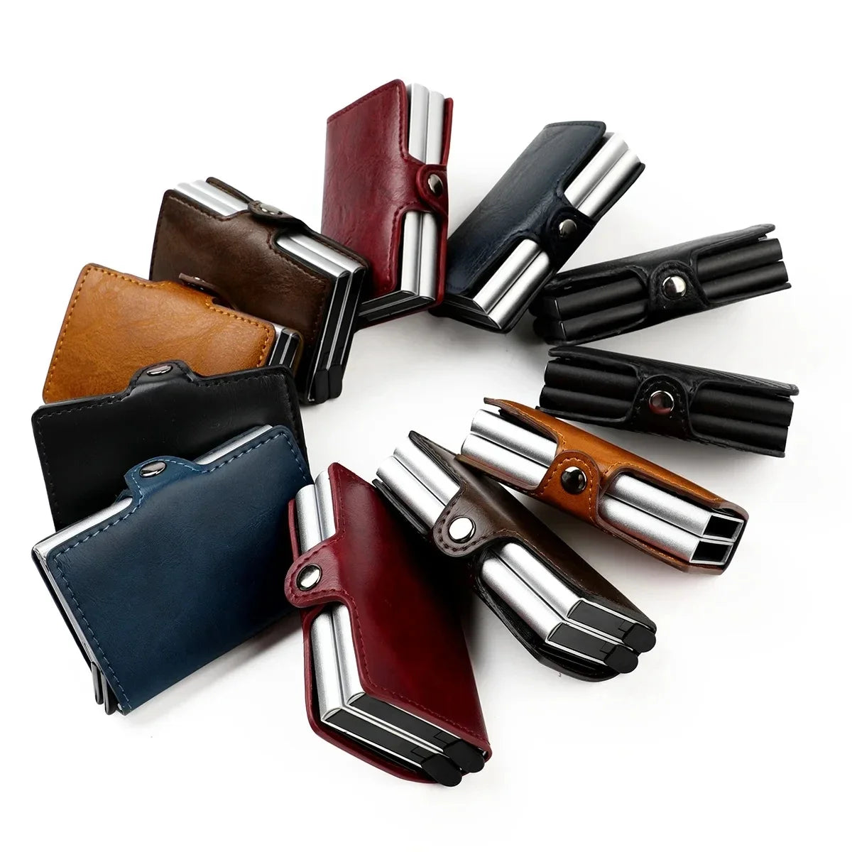 RFID-Blocking Smart Wallet for Men - Carbon Fiber Card Holder with ID & Credit Card Protection