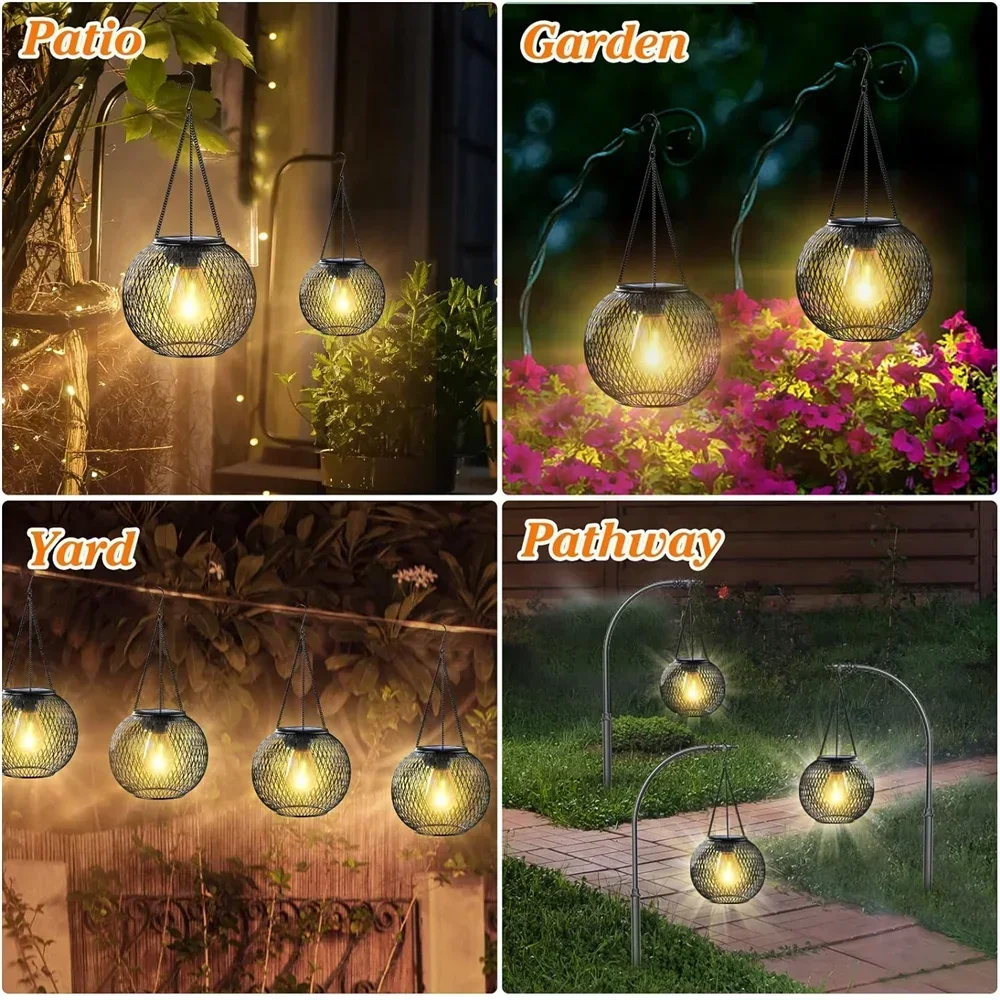 Solar Lantern Outdoor – Waterproof Hanging Decorative Lights