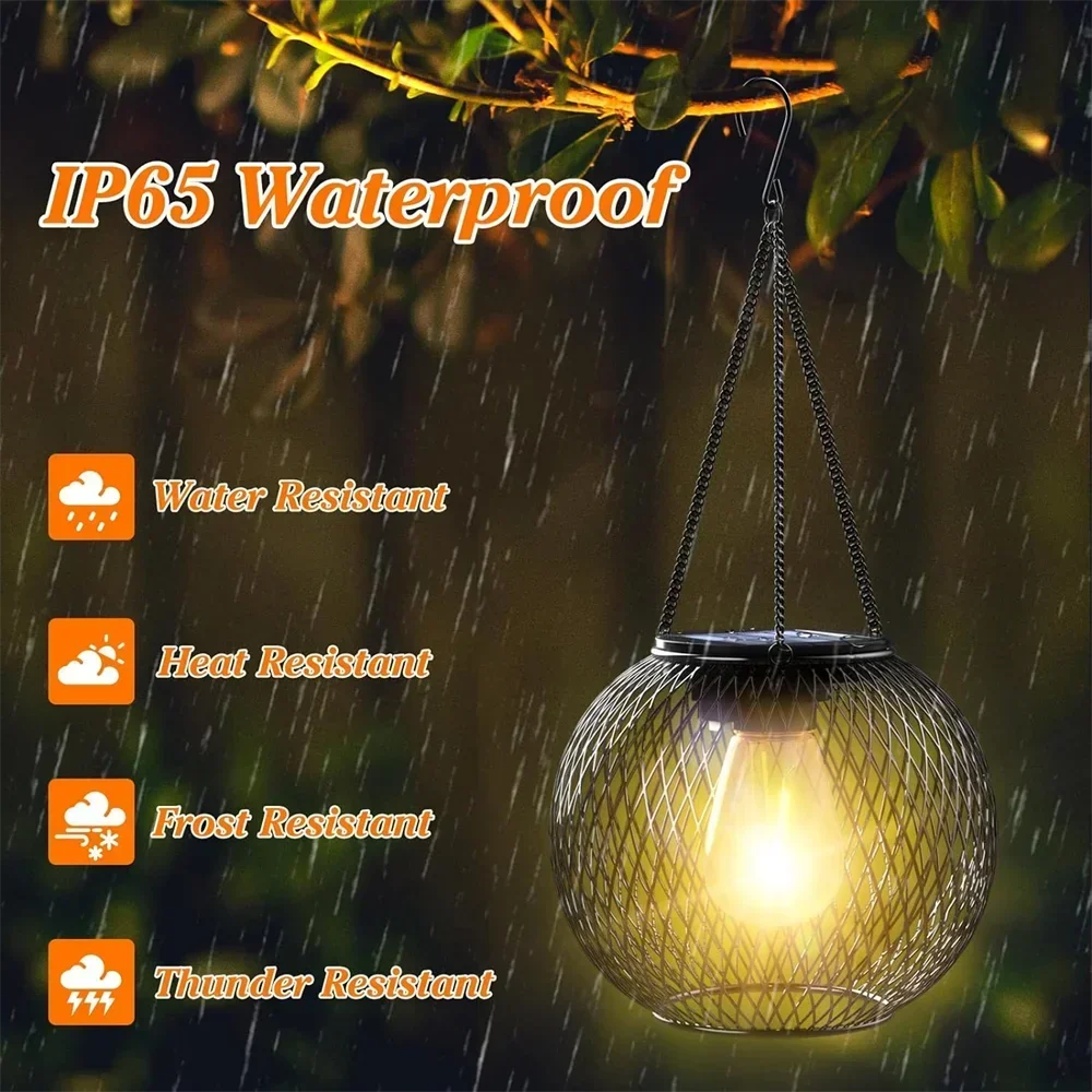 Solar Lantern Outdoor – Waterproof Hanging Decorative Lights