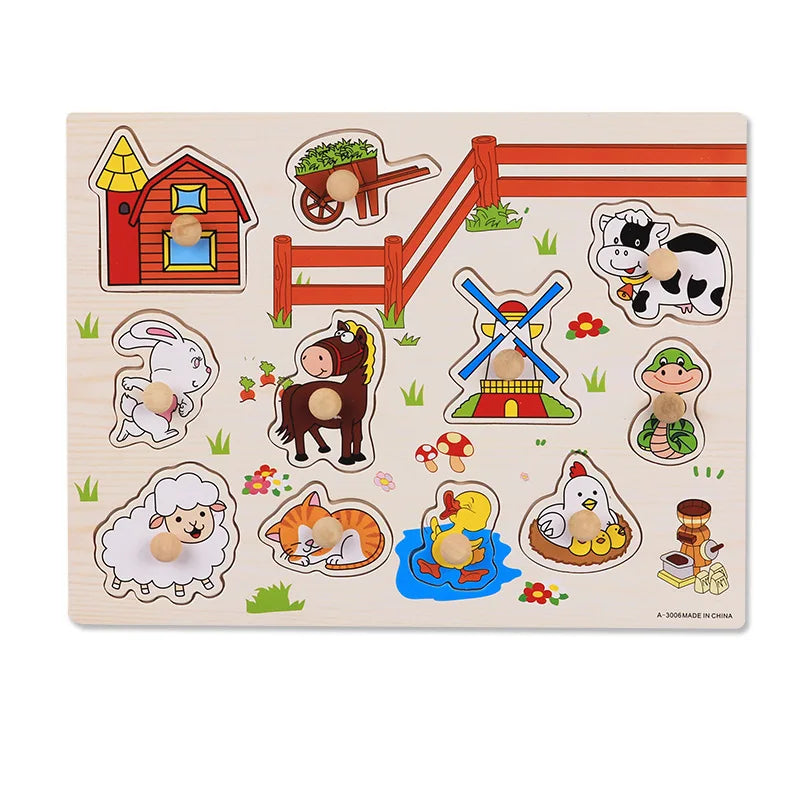 Montessori Wooden Animal Puzzles