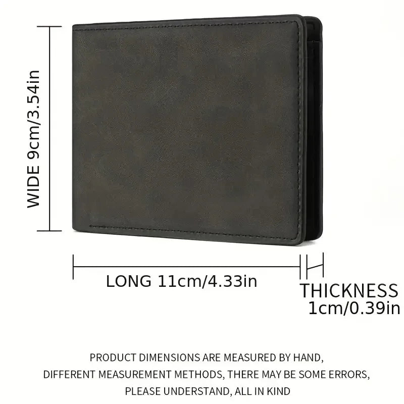 Ultra-Thin Retro Men's Card Wallet - Lightweight & Multi-Card Capacity