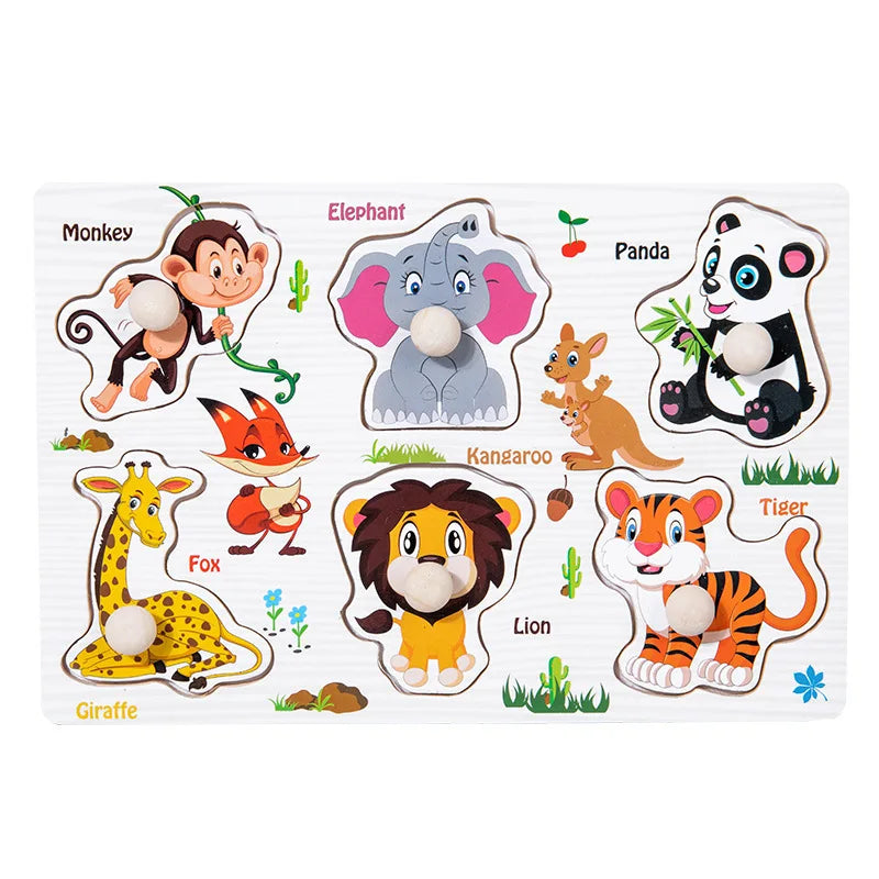 Montessori Wooden Animal Puzzles