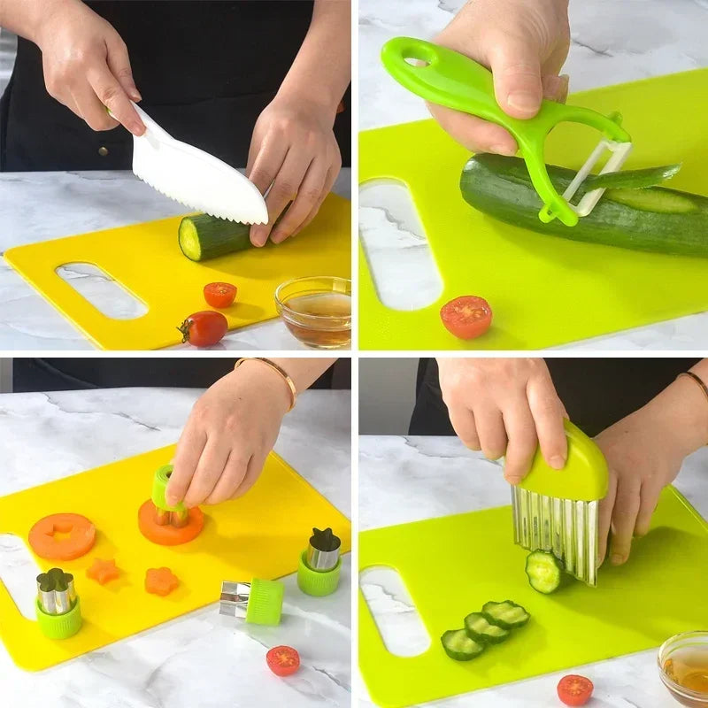 Kids Cooking Set – 13/17PCS Real Montessori Kitchen Tools for Toddlers