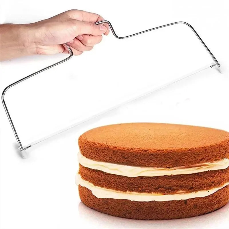 Adjustable Height Cake Slicer – Stainless Steel Cake Decorating Tool