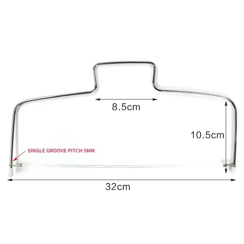 Adjustable Height Cake Slicer – Stainless Steel Cake Decorating Tool