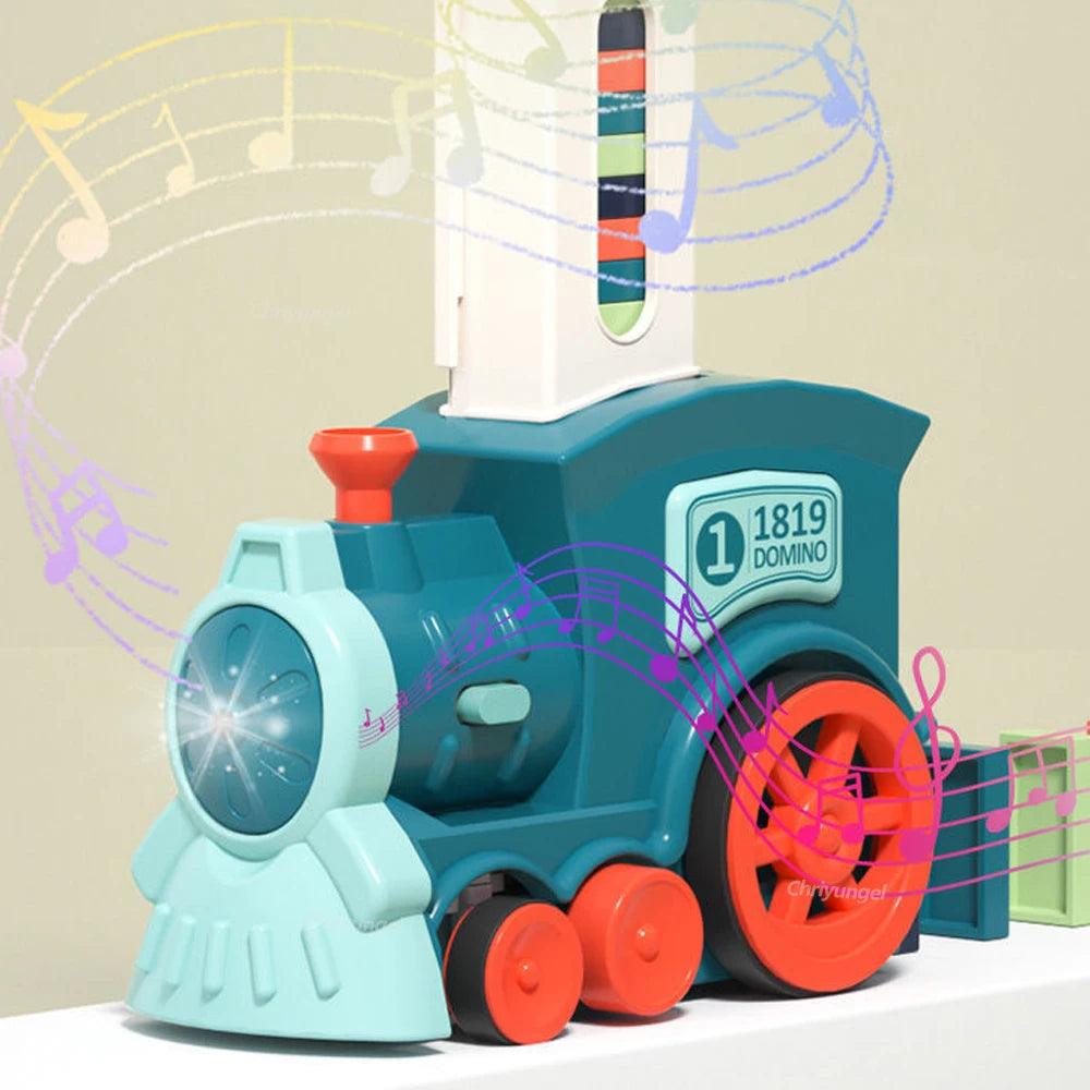 Domino Train for Kids – Automatic Laying Electric Toy with Colorful Domino Set