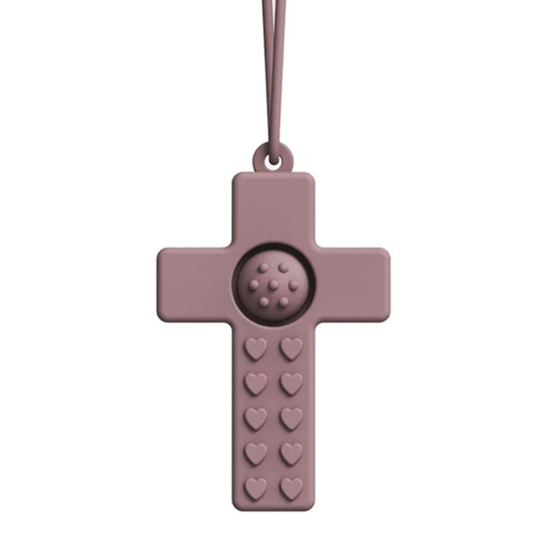 Sensory Chew Necklace – Silicone Teething & Anxiety Relief Pendant