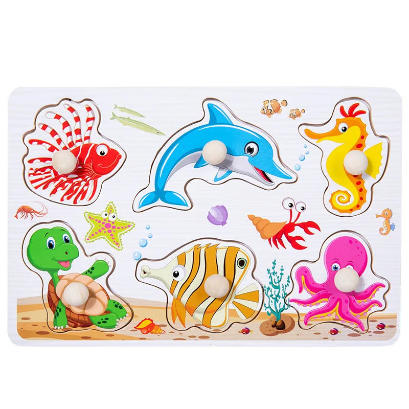 Montessori Wooden Animal Puzzles