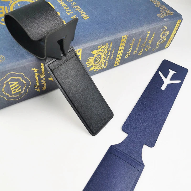 Name Airplane Luggage Tag - Engraved Initials PU Leather Travel Tag for Business Trips