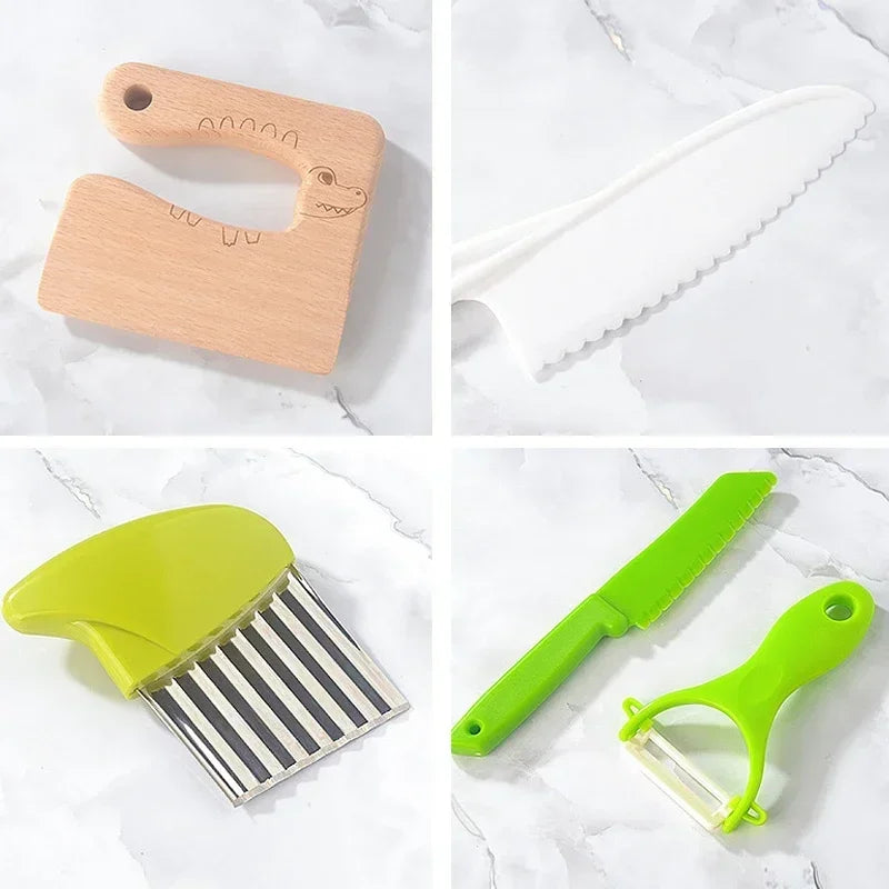 Kids Cooking Set – 13/17PCS Real Montessori Kitchen Tools for Toddlers